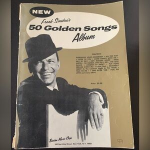 FRANK SINATRA songbook - 50 Golden Songs Album; Pictures/scenes 1956 Vintage